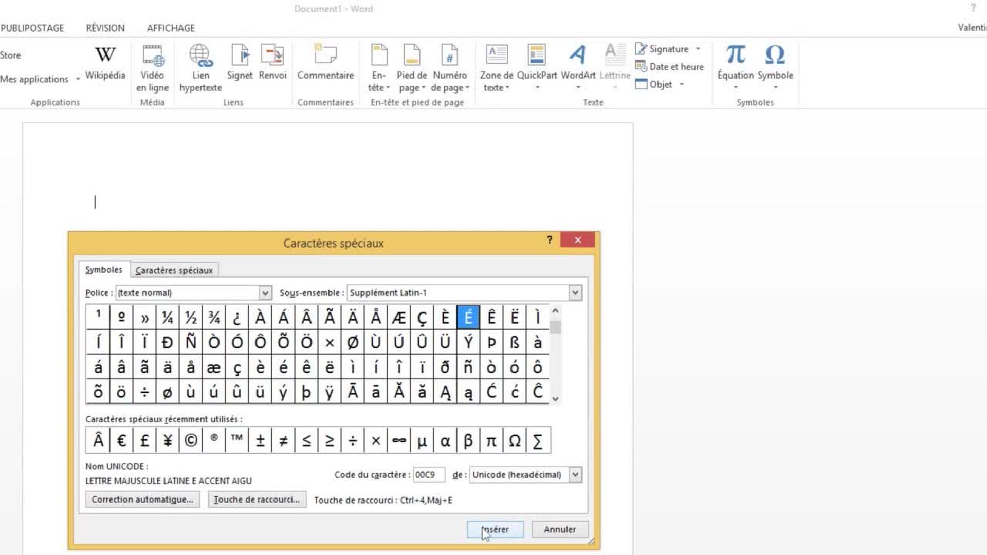 Comment Mettre Un Accent A Une Majuscule E Majuscule Accent Sur Word