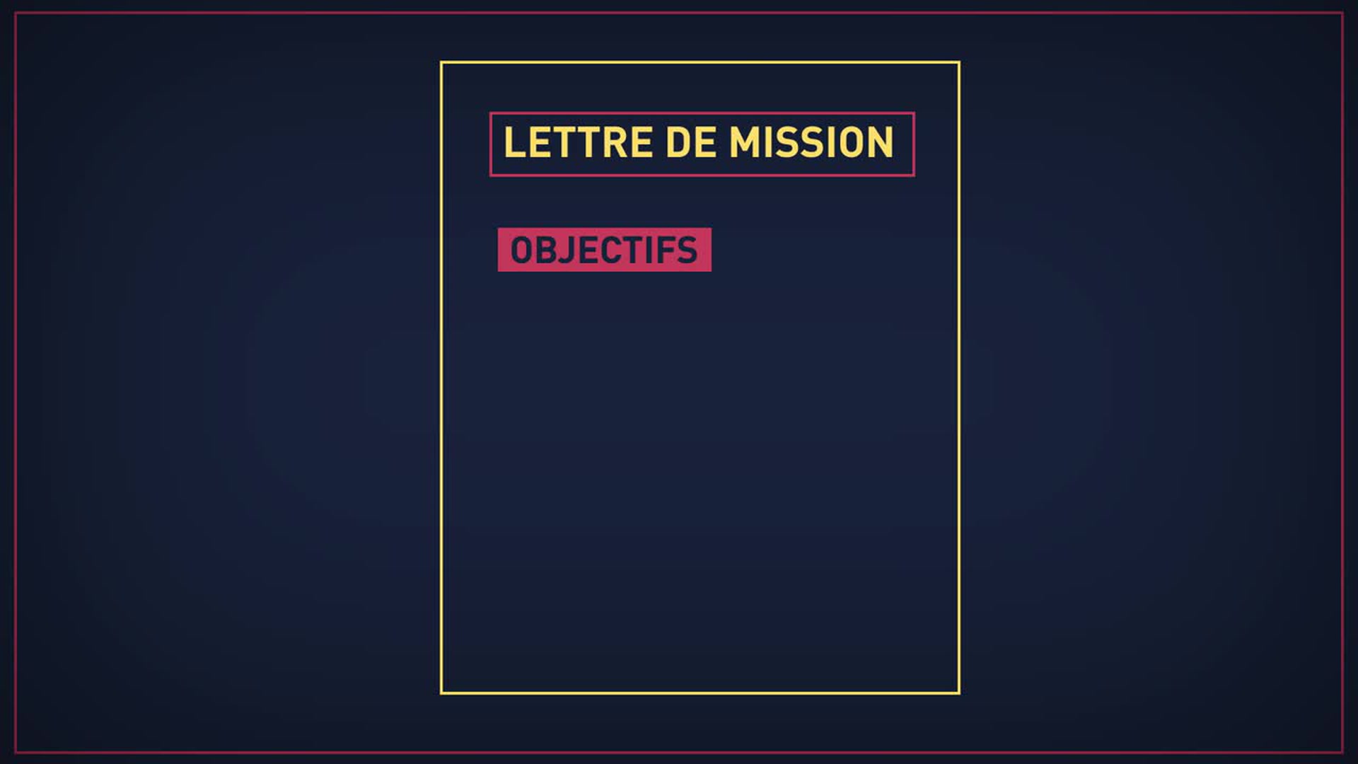 La Lettre De Mission Definition Conception