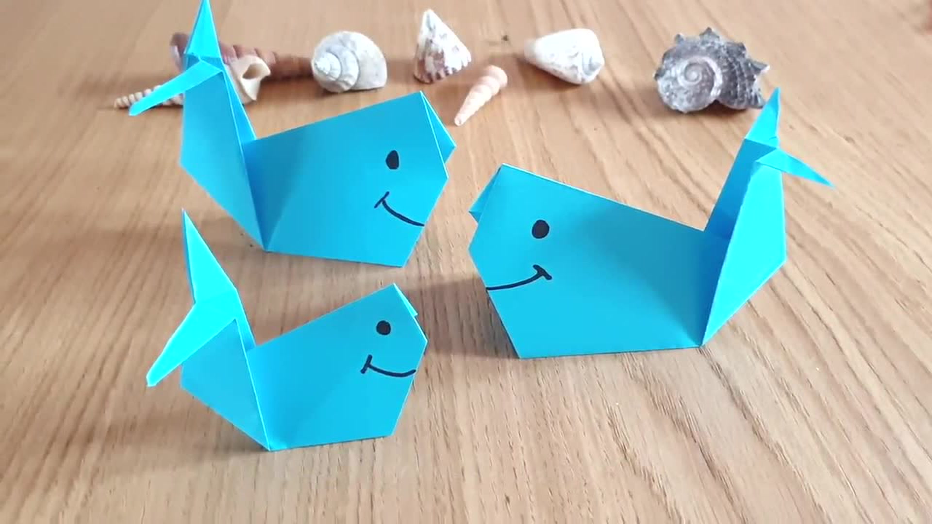 Baleine En Origami Pliage Papier Video