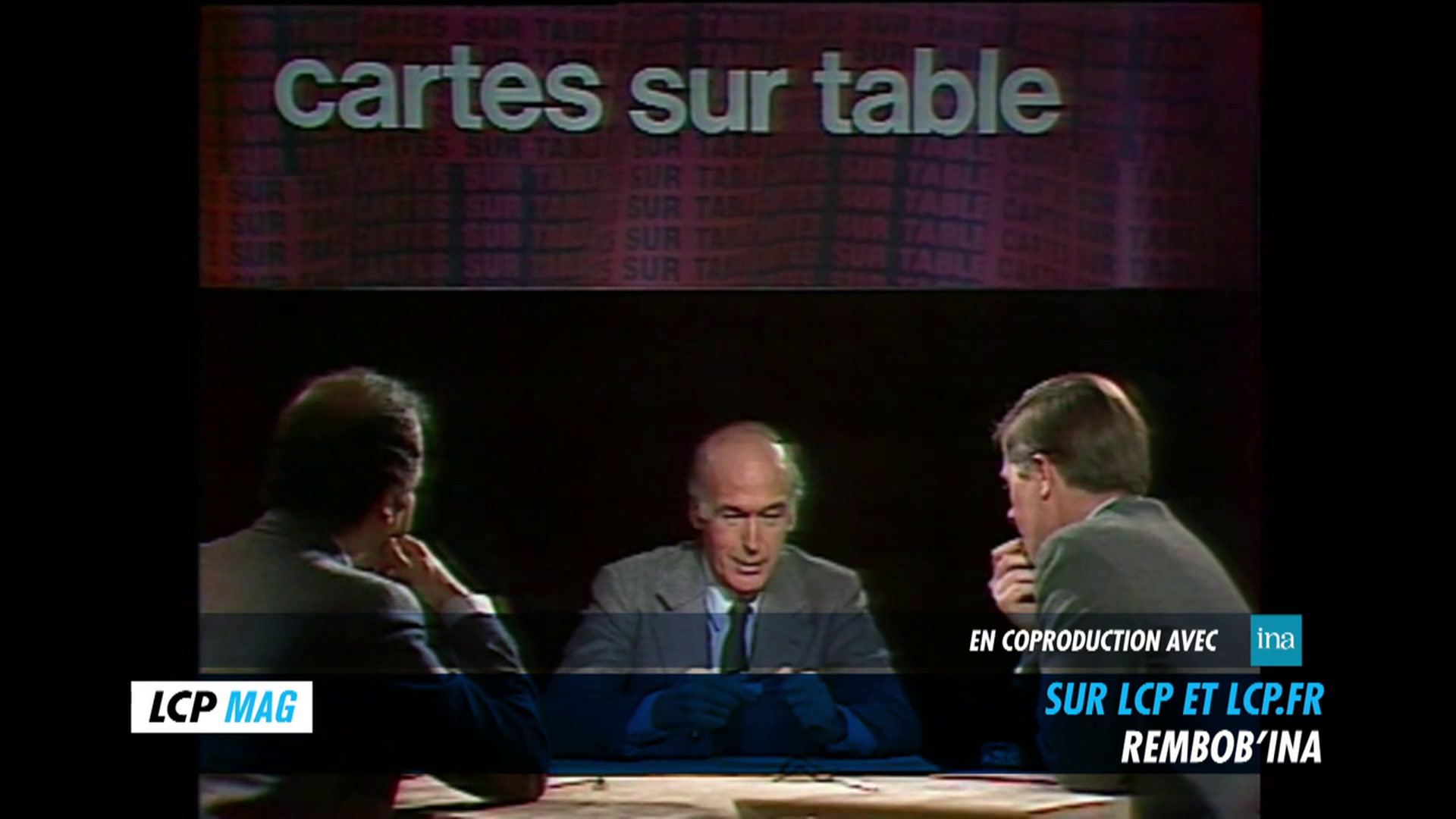 Rembob'INA : "Cartes sur table", avec Alain Duhamel
