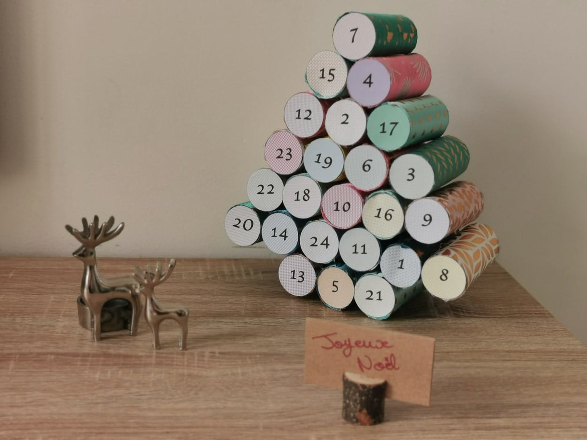 Calendrier De L Avent Rouleaux De Papier Toilette Sapin De Noel