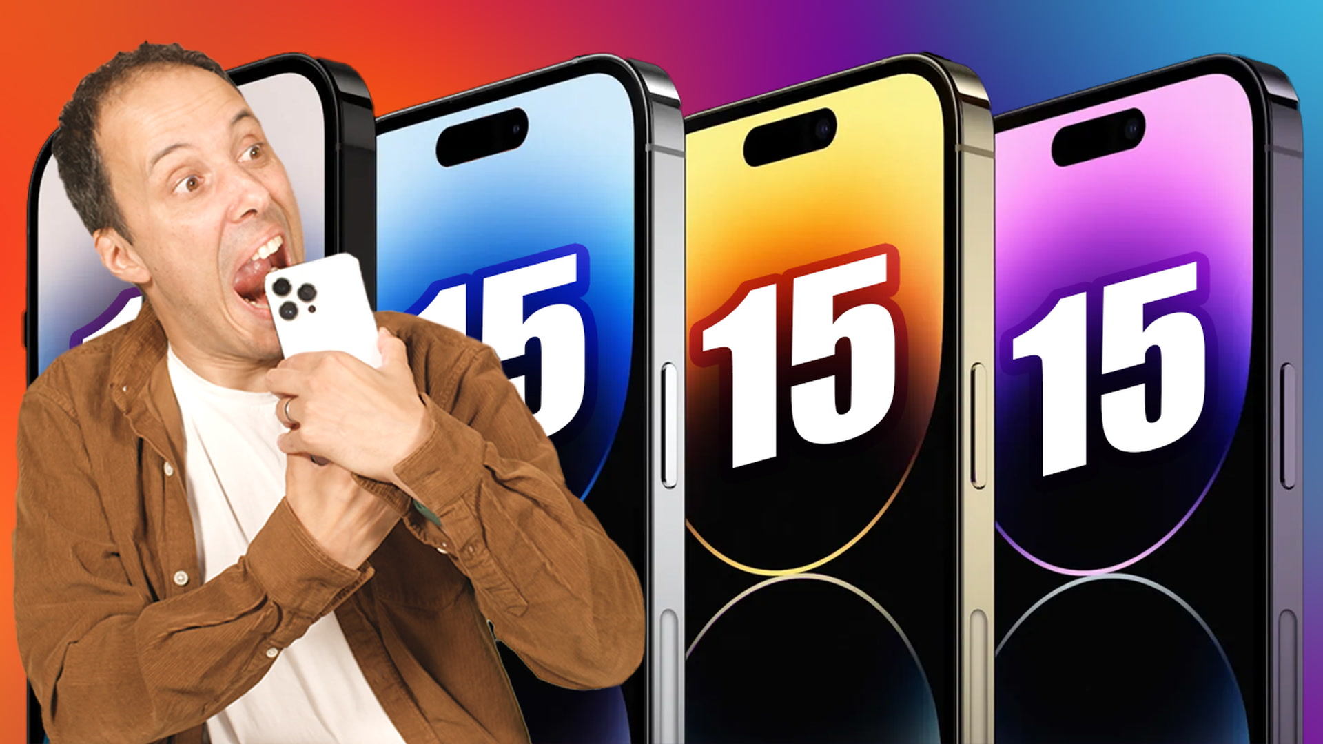 iOS • 14 fonds d'écran colorés inspirés de ceux de l'iPhone 15 Pro