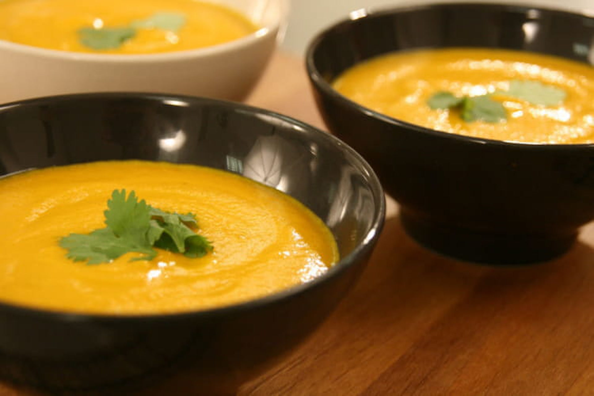Recette de Velouté carottes coco coriandre