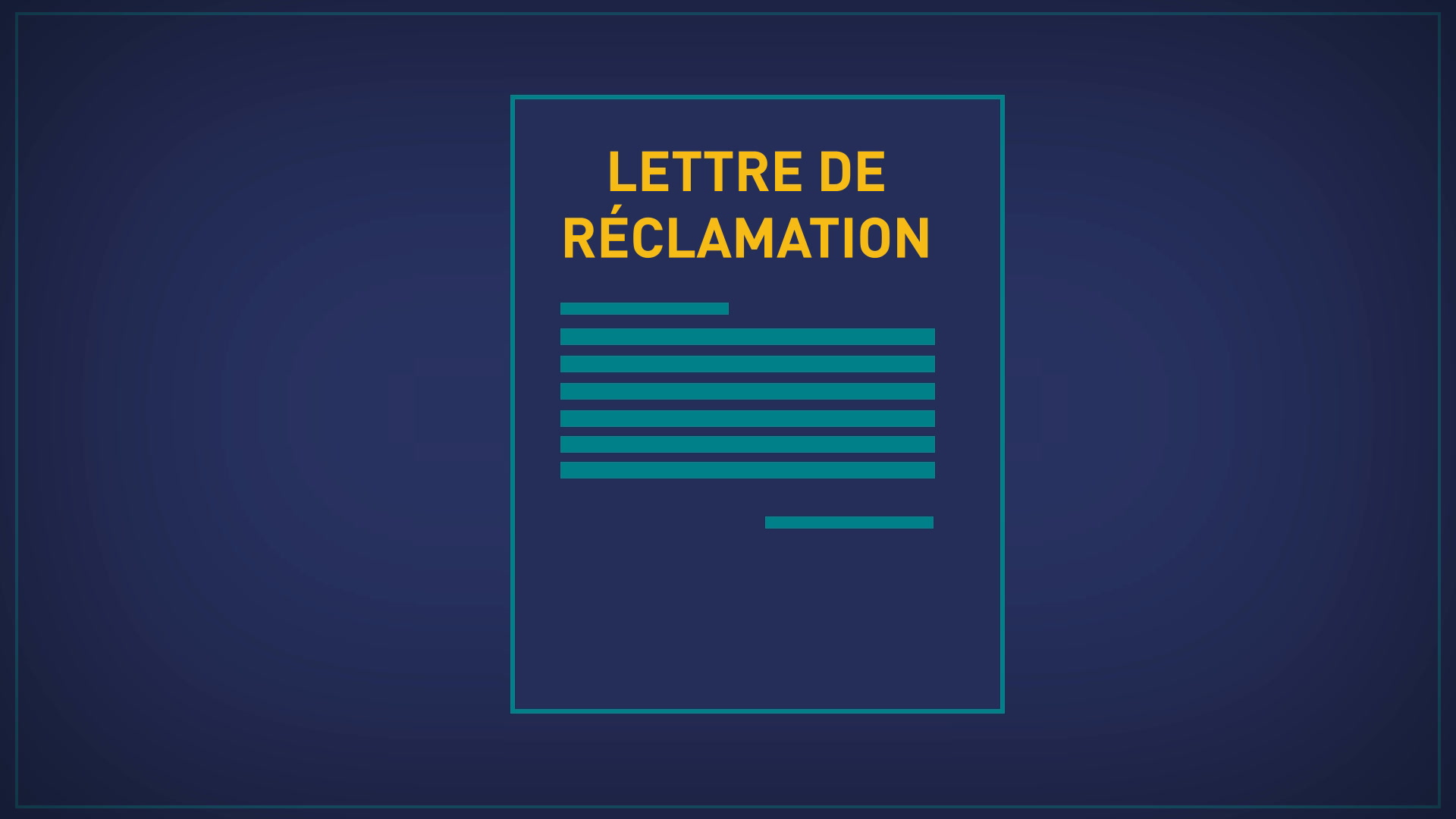 Lettre De Reclamation Pour Malfacons